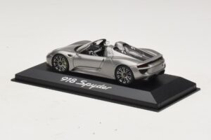 Porsche 918 Spyder Pelēks Metālisks Minichamps 1:43 WAP0201000E Metāls — attēls 3 no 4