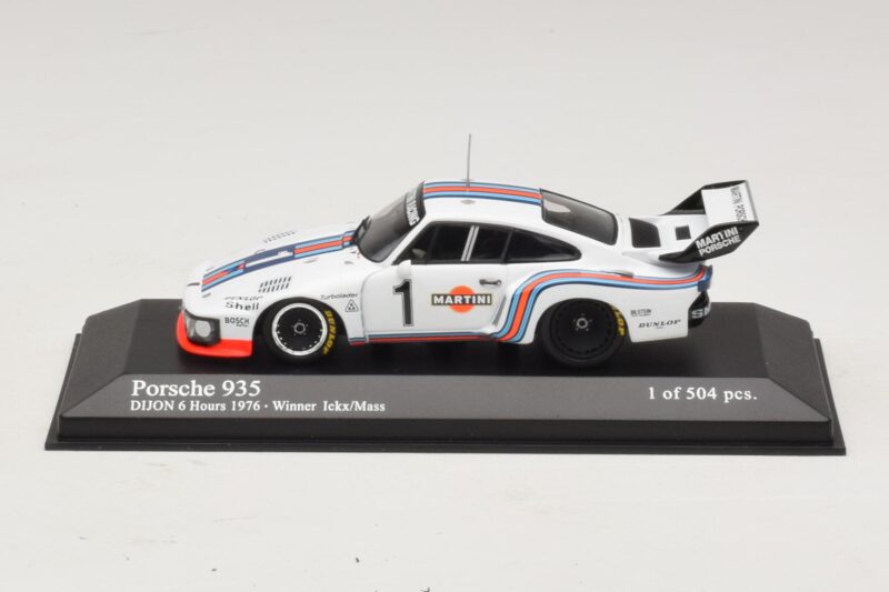 Porsche 935 Martini Racing #1 R. Stommelen / M. Schurti Winner Dijon 6 Hours 1976 Minichamps 1:43 400766311 Metāls