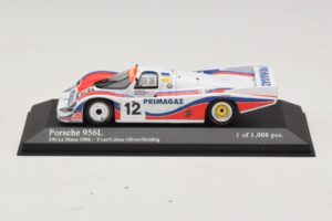 Porsche 956L #12 C. Yver / Cohen 24 Hours of Le Mans 1986 Minichamps 1:43 430866512 Metāls