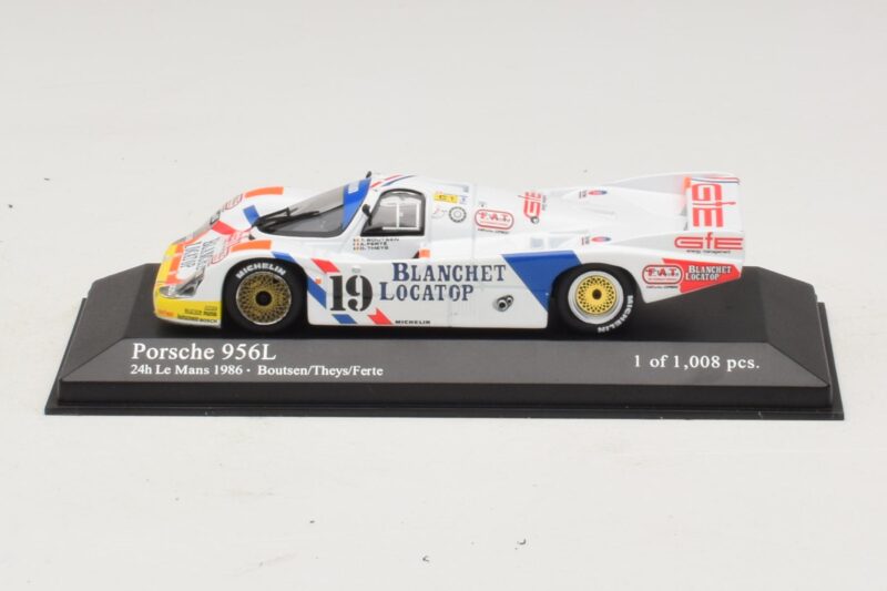 Porsche 956L #19 T. Boutsen / D. Theys 24 Hours of Le Mans 1986 Minichamps 1:43 Porsche 956L #19 T. Boutsen / D. Theys 24 Hours of Le Mans 1986 Minichamps 1:43 430866519 Metāls