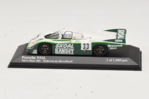 Porsche 956L #33 D. Hobbs / P. Streiff 24 Hours of Le Mans 1984 Minichamps 1:43 430846533 Metāls