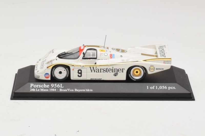 Porsche 956L Warsteiner #9 W. Brun / Bayern 24 Hours of Le Mans 1984 Minichamps 1:43 430846509 Metāls