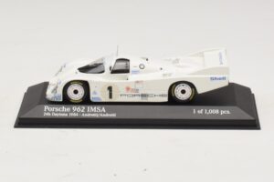 Porsche 962 IMSA #1 Andretti 24 Hours of Daytona 1984 Minichamps 1:43 400846501 Metāls