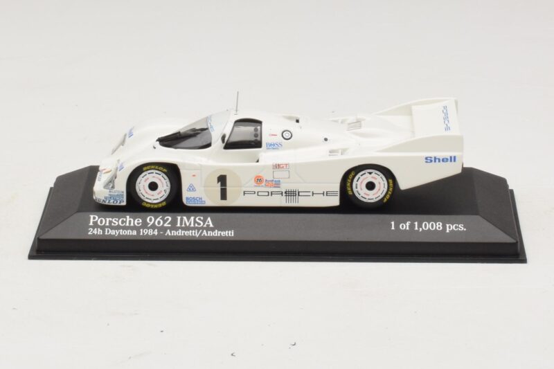 Porsche 962 IMSA #1 Andretti 24 Hours of Daytona 1984 Minichamps 1:43 400846501 Metāls