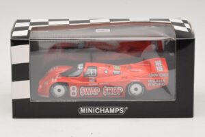 Porsche 962 IMSA #8 A.J. Foyt / B. Wollek 12 Hours of Sebring 1985 Minichamps 1:43 400856508 Metāls — attēls 4 no 4