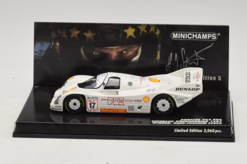 Porsche 962 PDK #17 H-J. Stuck Supercup Nurburgring 1987 Minichamps 1:43 444876817 Metāls