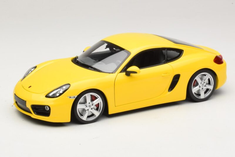 Porsche Cayman 981 Dzeltens Minichamps 1:18 110062220 Metāls