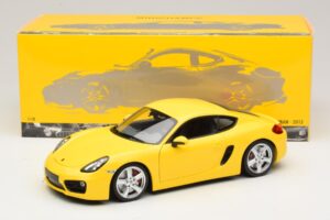 Porsche Cayman 981 Dzeltens Minichamps 1:18 110062220 Metāls — attēls 8 no 8
