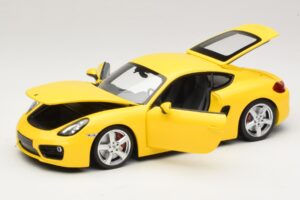 Porsche Cayman 981 Dzeltens Minichamps 1:18 110062220 Metāls — attēls 2 no 8