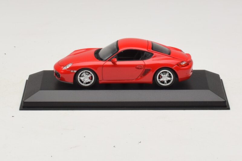 Porsche Cayman 987 S Sarkans Minichamps 1:43 400065620 Metāls
