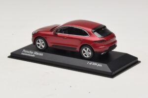 Porsche Macan 95B Sarkans Metālisks Minichamps 1:43 410062600 Metāls — attēls 3 no 4