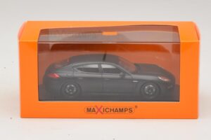 Porsche Panamera 970 Turbo Matēts Melns Maxichamps 1:43 940062370 Metāls — attēls 4 no 4