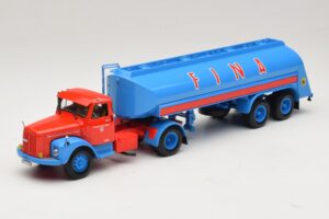 Scania L110S Tanksattelzug FINA Minichamps 1:43 499126970 Metāls