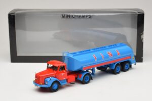 Scania L110S Tanksattelzug FINA Minichamps 1:43 499126970 Metāls — attēls 6 no 6