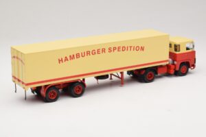 Scania LB111S Koffersattelzug Hamburger Spedition Minichamps 1:43 499123880 Metāls — attēls 2 no 6