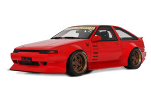 Toyota Sprinter Trueno AE86 Widebody Rosso Corsa Otto 1:18 OT1278 Sveķi