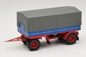 Kravas Automašīnas Piekabe Zils Sarkans Minichamps 1:43 439159092 Metāls