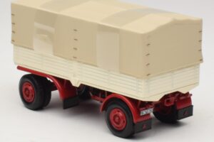 Kravas Automašīnas Piekabe Brezents Balts Sarkans Minichamps 1:43 439159096 Metāls — attēls 5 no 6