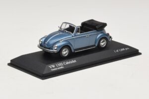 Volkswagen 1302 Kabriolets Zils Metālisks Minichamps 1:43 430055042 Metāls — attēls 2 no 4