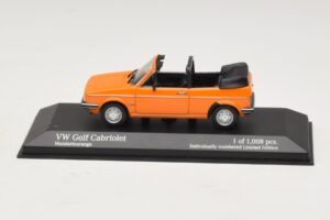 Volkswagen Golf Mk1 Kabriolets Oranžs Minichamps 1:43 400055131 Metāls