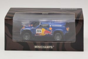 Volkswagen Race Touareg Red Bull #204 J. Kleinschmidt / F. Pons Dakar Rally 2005 Minichamps 1:43 436045304 Metāls — attēls 5 no 5