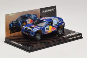 Volkswagen Race Touareg Red Bull #313 J. Kankkunen / J. Repo Dakar Rally 2005 Minichamps 1:43 436055313 Metāls — attēls 2 no 5