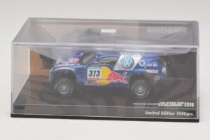 Volkswagen Race Touareg Red Bull #313 J. Kankkunen / J. Repo Dakar Rally 2005 Minichamps 1:43 436055313 Metāls — attēls 4 no 5