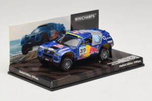 Volkswagen Race Touareg Red Bull #317 Gordon / von Zitzewitz Dakar Rally 2005 Minichamps 1:43 436055317 Metāls — attēls 2 no 5