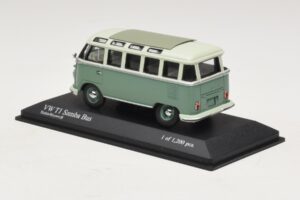 Volkswagen T1 Samba Bus Tirkīzzils Balts Minichamps 1:43 430052306 Metāls — attēls 3 no 4