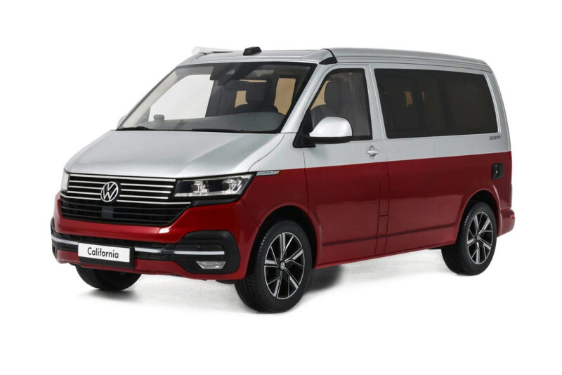 Volkswagen T6.1 California Ocean Tornado Red / Reflex Silver Otto 1:18 Volkswagen T6.1 California Ocean Tornado Red / Reflex Silver Otto 1:18 OT1342 Sveķi