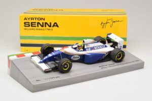 Williams FW16 Renault #2 A. Senna San Marino GP 1994 Minichamps 1:18 543941833 Metāls — attēls 6 no 7
