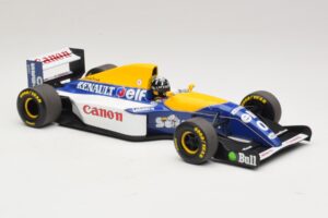 Williams Renault FW15C #0 D. Hill 1993 Minichamps 1:18 180930000 Metāls — attēls 4 no 7