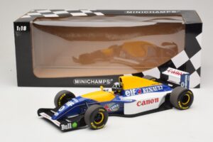 Williams Renault FW15C #0 D. Hill 1993 Minichamps 1:18 180930000 Metāls — attēls 6 no 7
