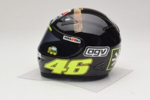 Ķivere AGV V. Rossi MotoGP Jerez Test 2007 Minichamps 1:2 327070046 Metāls — attēls 2 no 7
