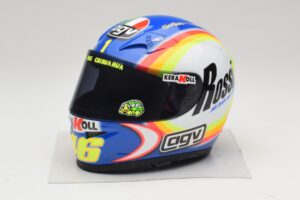 Ķivere AGV V. Rossi MotoGP Sepang 2005 Minichamps 1:2 327050066 Metāls