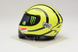 Ķivere AGV V. Rossi MotoGP Valencia Test 2009 Minichamps 1:2 327100066 Metāls — attēls 2 no 7