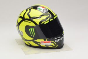 Ķivere AGV V. Rossi MotoGP Valencia Test 2009 Minichamps 1:2 327100066 Metāls — attēls 5 no 7