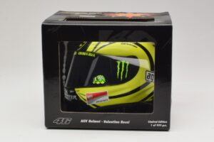 Ķivere AGV V. Rossi MotoGP Valencia Test 2009 Minichamps 1:2 327100066 Metāls — attēls 7 no 7