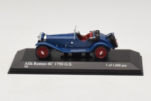 Alfa Romeo 6C 1750 G.S. Zils Minichamps 1:43 Alfa Romeo 6C 1750 G.S. Zils Minichamps 1:43 400120431 Metāls