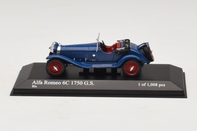 Alfa Romeo 6C 1750 G.S. Zils Minichamps 1:43 400120431 Metāls