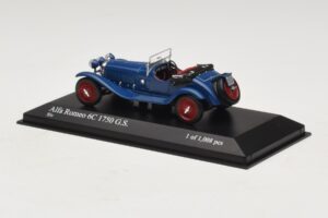 Alfa Romeo 6C 1750 G.S. Zils Minichamps 1:43 400120431 Metāls — attēls 3 no 5