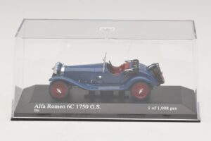 Alfa Romeo 6C 1750 G.S. Zils Minichamps 1:43 400120431 Metāls — attēls 4 no 5