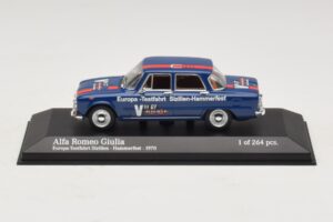 Alfa Romeo Giulia Europa-Testfahrt Sizilien-Hammerfest Minichamps 1:43 Alfa Romeo Giulia Europa-Testfahrt Sizilien-Hammerfest Minichamps 1:43 400120905 Metāls