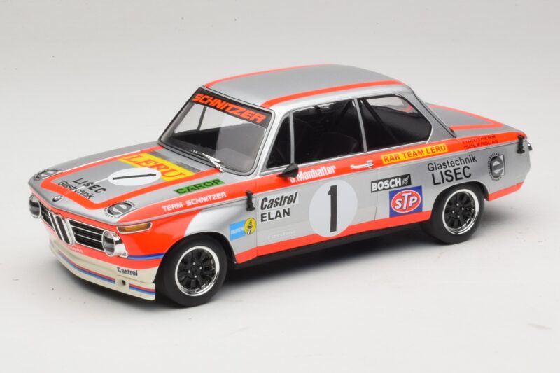 BMW 2002 Ti #1 Team Leru S. Manhalter 1000km Osterreichring Winner 1974 Minichamps 1:18 155742601 Metāls