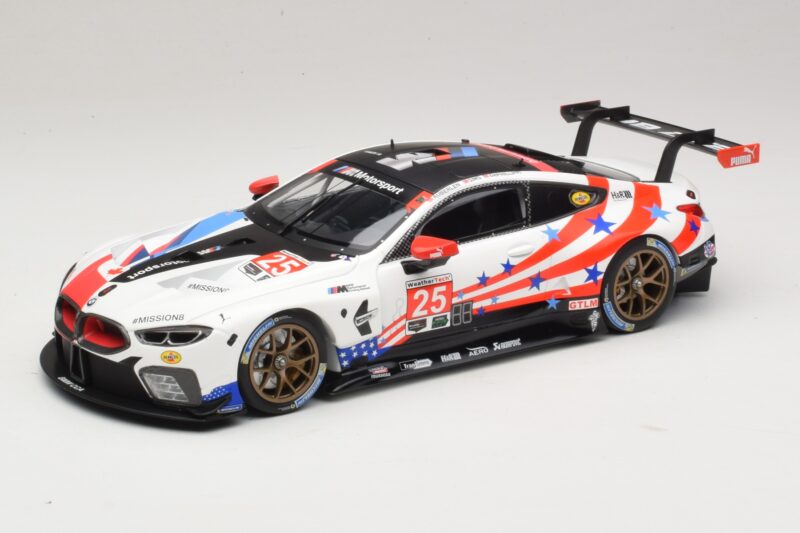 BMW M8 GTE #25 BMW Team RLL B. Auberlen / A. Sims 6 Hours of Watkins Glen 2018 Minichamps 1:18 155182995 Metāls