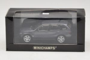 BMW X5 E53 4.4i Pelēks Metālisks Aizstājējkaste Minichamps 1:43 80420393166-R1 Metāls — attēls 5 no 5