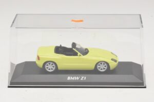 BMW Z1 E30 Dzeltens Maxichamps 1:43 940020100 Metāls — attēls 4 no 5