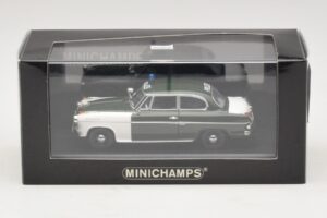 Borgward Isabella Polizei Frankfurt Minichamps 1:43 400096090 Metāls — attēls 5 no 5