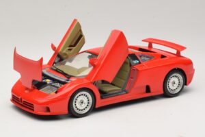 Bugatti EB110 Sarkans Bburago 1:18 3055-P1 Metāls — attēls 2 no 8