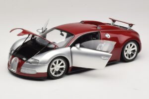 Bugatti Veyron Centenaire Edition Chrome Red Minichamps 1:18 100110851 Metāls — attēls 2 no 8